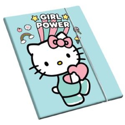 CARTELLA 3 LEMBI ELASTICO 26X35X1CM HELLO KITTY