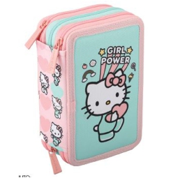 ASTUCCIO 3 ZIP 12X6X19,5CM HELLO KITTY