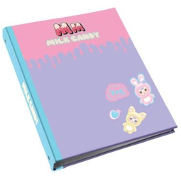 COPERTINA AD ANELLI A4 26X32X4,5CM MILK CANDY