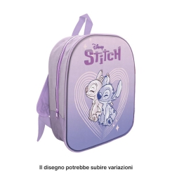 ZAINO 32CM IN TESSUTO STITCH LILLA