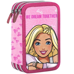 ASTUCCIO 3 ZIP BARBIE GIOTTO TURBOCOLOR