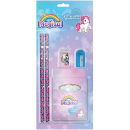BLISTER SET CANCELLERIA  12PZ UNICORNO