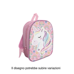 ZAINO 32CM IN TESSUTO UNICORNO