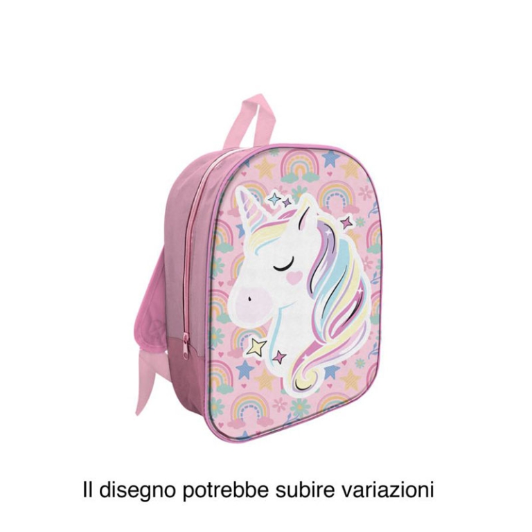 ZAINO 32CM IN TESSUTO UNICORNO