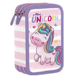 ASTUCCIO 3 ZIP UNICORNO  GIOTTO TURBOCOLOR