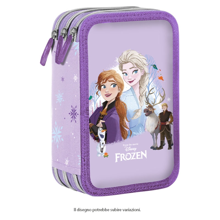 ASTUCCIO 3 ZIP GIOTTO CON 1 PAPERMATE FROZEN