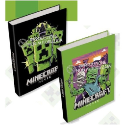COPERTINA AD ANELLI 27X32CM 30MM MINECRAFT