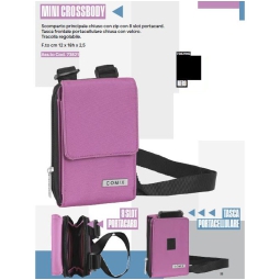 TRACOLLA MINI CROSSBODY 12X182,5CM NERA COMIX