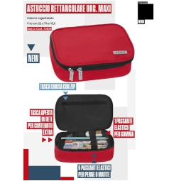 ASTUCCIO RETTANGOLARE MAXI 22X7CM NERO COMIX