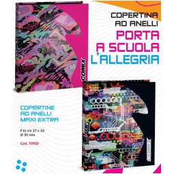 COPERTINA AD ANELLI 27X32CM 30MM COMIX WAVE