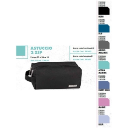 ASTUCCIO 2 ZIP 22X10CM COMIX ASSORTITO
