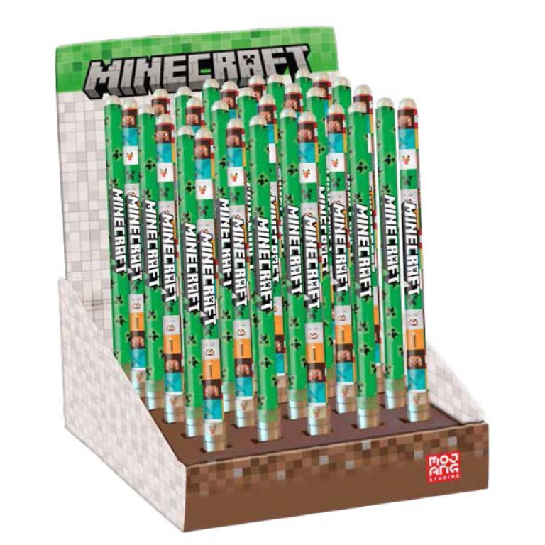 PENNA CANCELLABILE MINECRAFT 24PZ EXPO