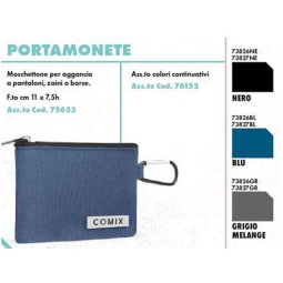 PORTAMONETE 11X7,5CM COMIX COLORI CONTINUATIVI