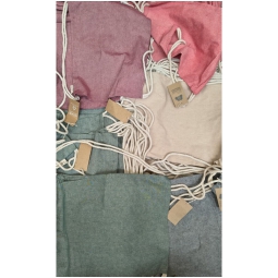 SAKKY BAG 33X45CM COTONE RICICLATO COLORI ASSORTITI