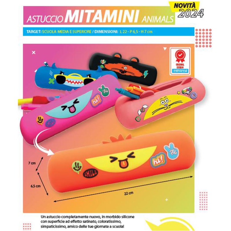 BUSTINA SILICONE MITAMINI ANIMALS 22X6,5CM MITAMA 2