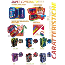 ASTUCCIO 3 ZIP SUPER     14X7X20 MITAMA BY SEVEN