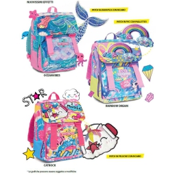 ZAINO ESTENSIBILE 4 ZIP 28X38CM GIRL MITAMA