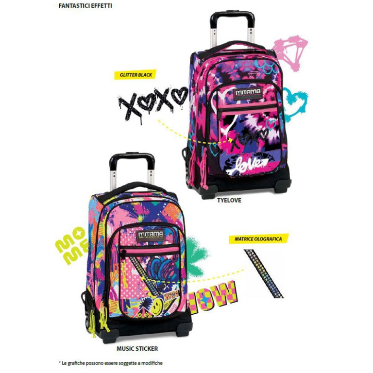 ZAINO DR.TROLLEY JUNIOR GIRL 35X51X27CM MITAMA