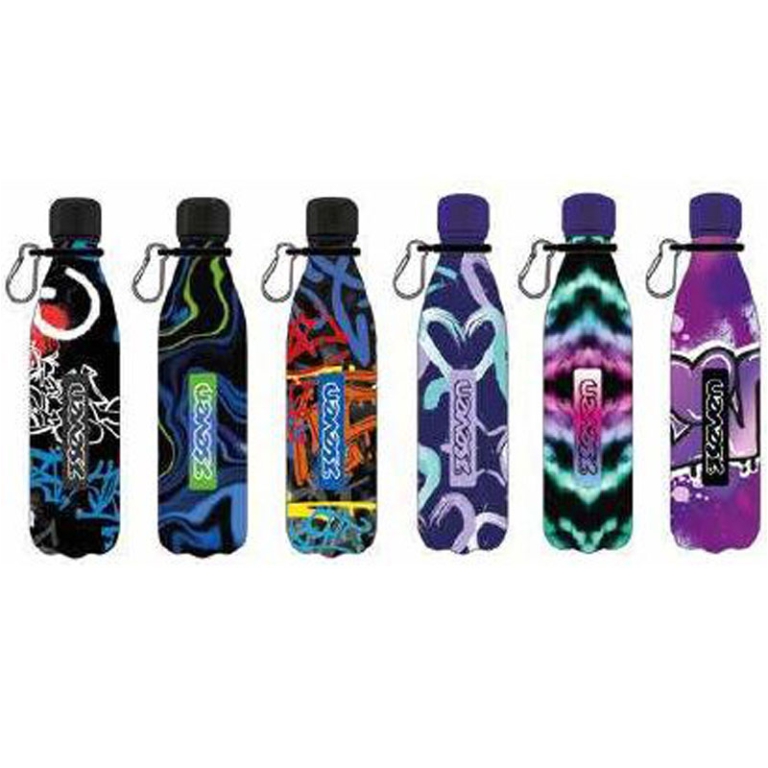 BORRACCIA TERMICA ACCIAO 500ML COL.ASS. SEVEN