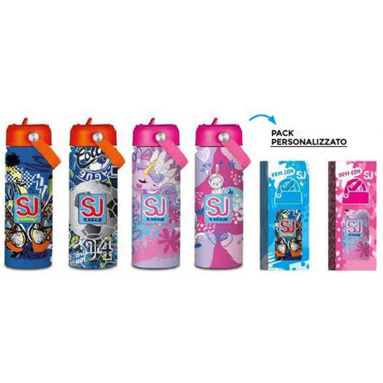 BORRACCIA TERMICA ACCIAIO 500ML COL.ASS.  SJ GANG