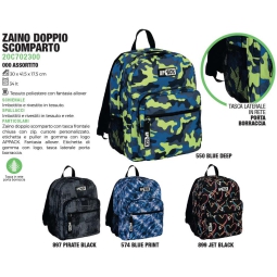 ZAINO DOPPIO SCOMPARTO   30X41X17 APPACK