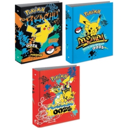 COPERTINA AD ANELLI A4 26X32CM POKEMON