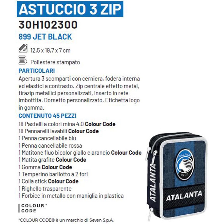 ASTUCCIO 3 ZIP 12X19X7   ATALANTA