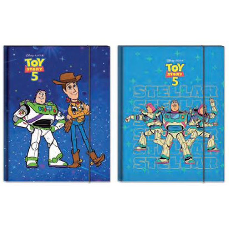 CARTELLA CON ELASTICO A4 25X34CM TOY STORY 5