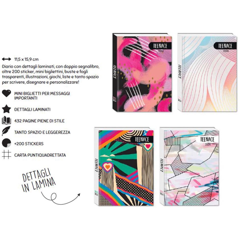 DIARIO POCKET 12M 11X15   TEENACE