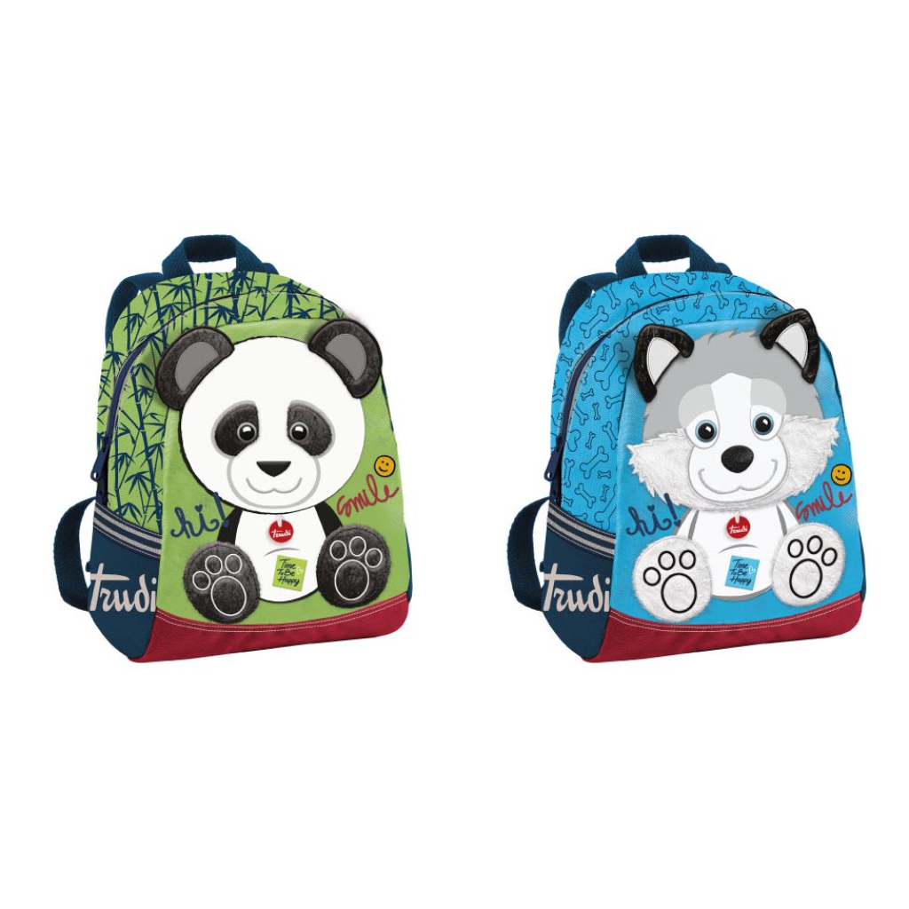 TRUDI ZAINETTO 23X31X11 PANDA HUSKY vendita ingrosso con consegna
