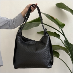 BORSA CON TRACOLLA ZAINO INTRECCIATA PELLE GRANDE