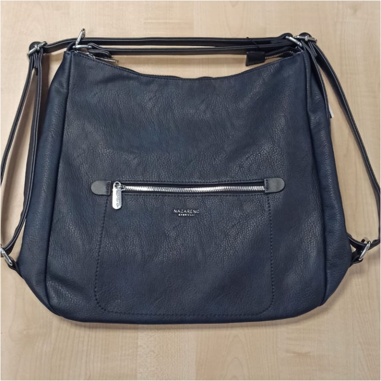 BORSA CON TRACOLLA ZAINO GRANDE ECOPELLE 2