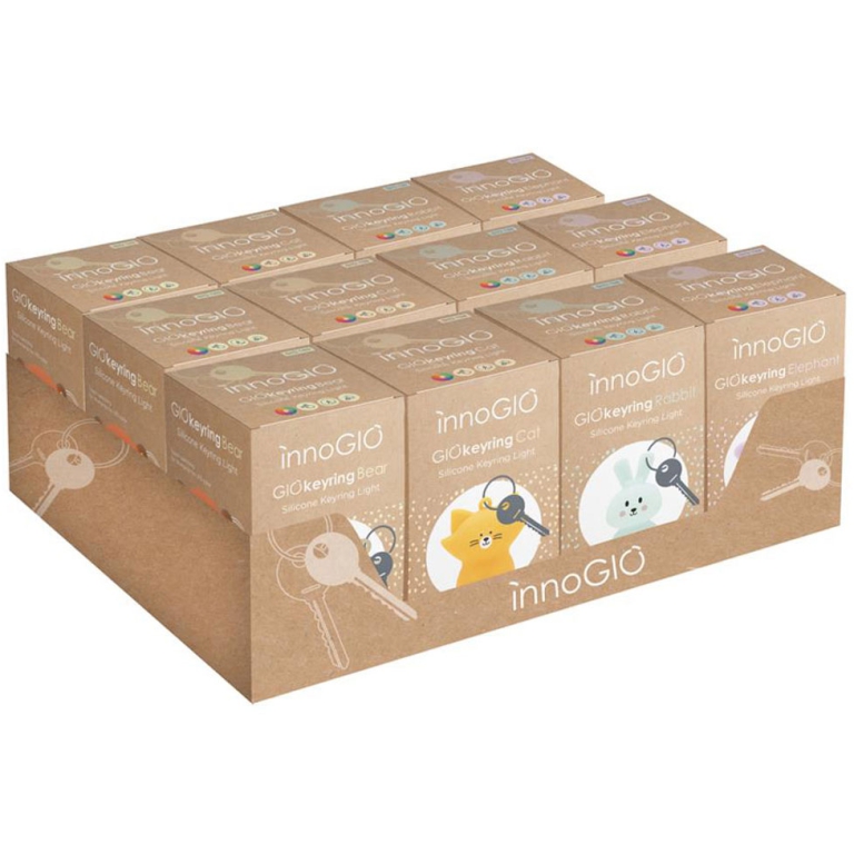 PORTACHIAVI LUMINOSI H8CM ASSORTITI 12PZ IN EXPO