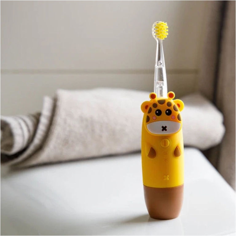 SPAZZOLINO DA DENTI SONICO GIRAFFE GIALLO 2