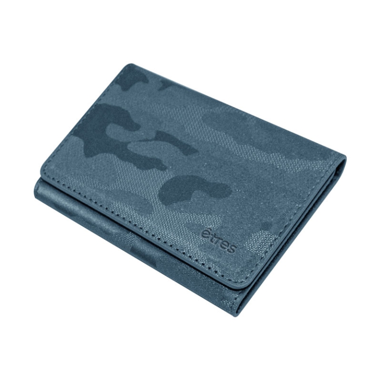 ETRES WALLET CAMOUFLAGE  LIGHT BLU 10X17CM