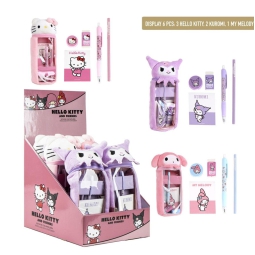ASTUCCIO PELUCHE CON ACCESSORI 30CM HELLO KITTY