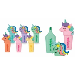 EVIDENZIATORI 24PZ UNICORNO COLORI ASSORTITI