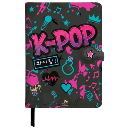 K-POP NOTEBOOK A5 CON    CHIUSURA MAGNETICA