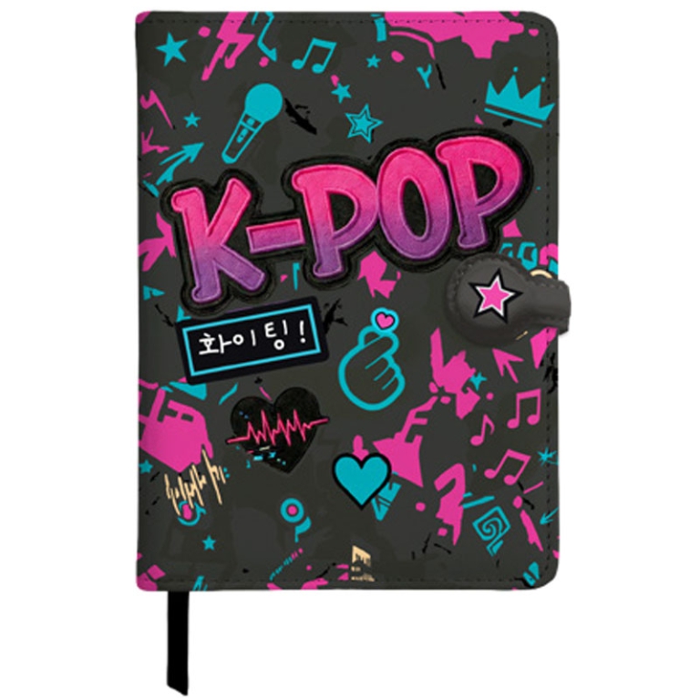 K-POP NOTEBOOK A5 CON    CHIUSURA MAGNETICA