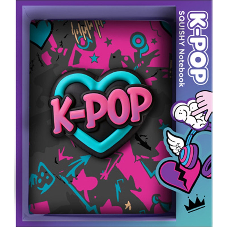 K-POP NOOTBOOK NOTES SQUSHY 20X18CM