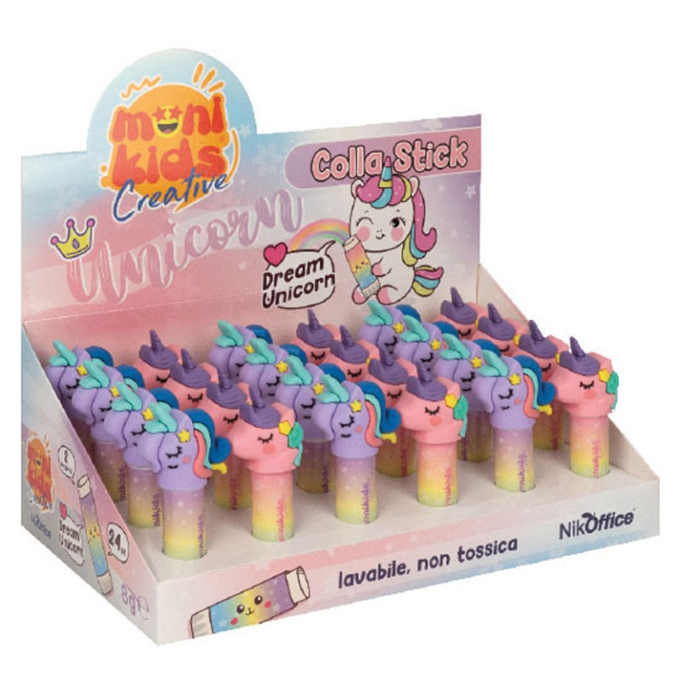 COLLA STICK UNICORNO 8GR 24PZ IN EXPO 2