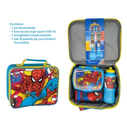 BORSA TERMICA CON ACCESSORI SPIDERMAN