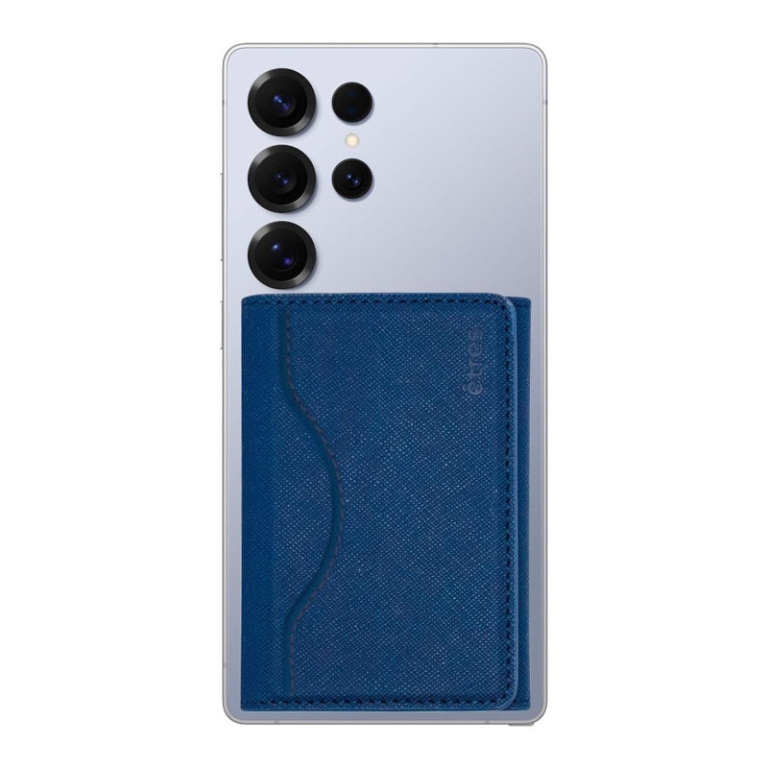 ETRES SMART WALLET SAFFIANO BLU 5