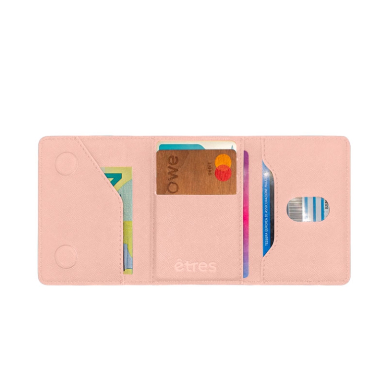 ETRES SMART WALLET SAFFIANO ROSA 2