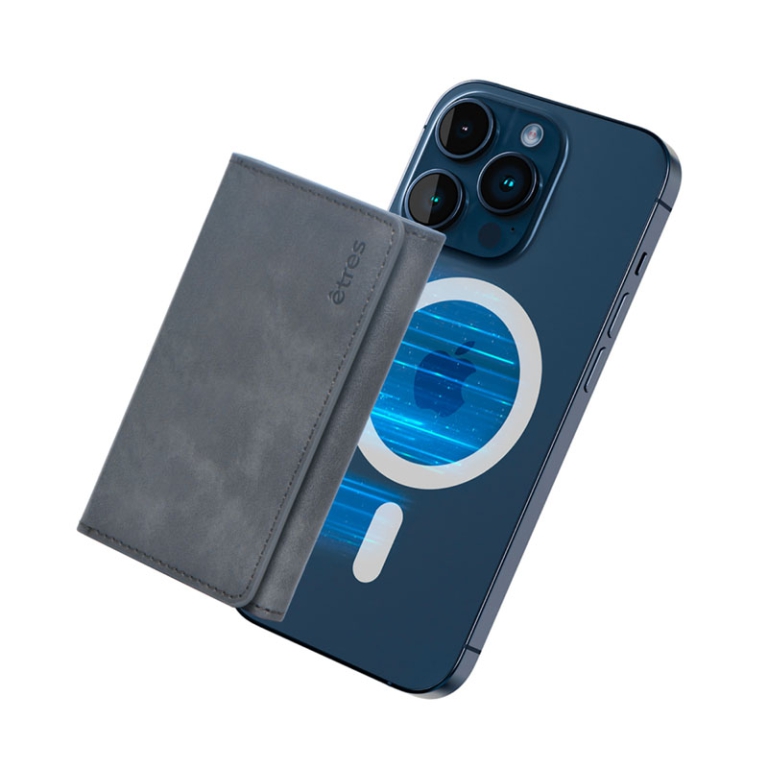 ETRES WALLET FLAT GRIGIO 10X17CM 2