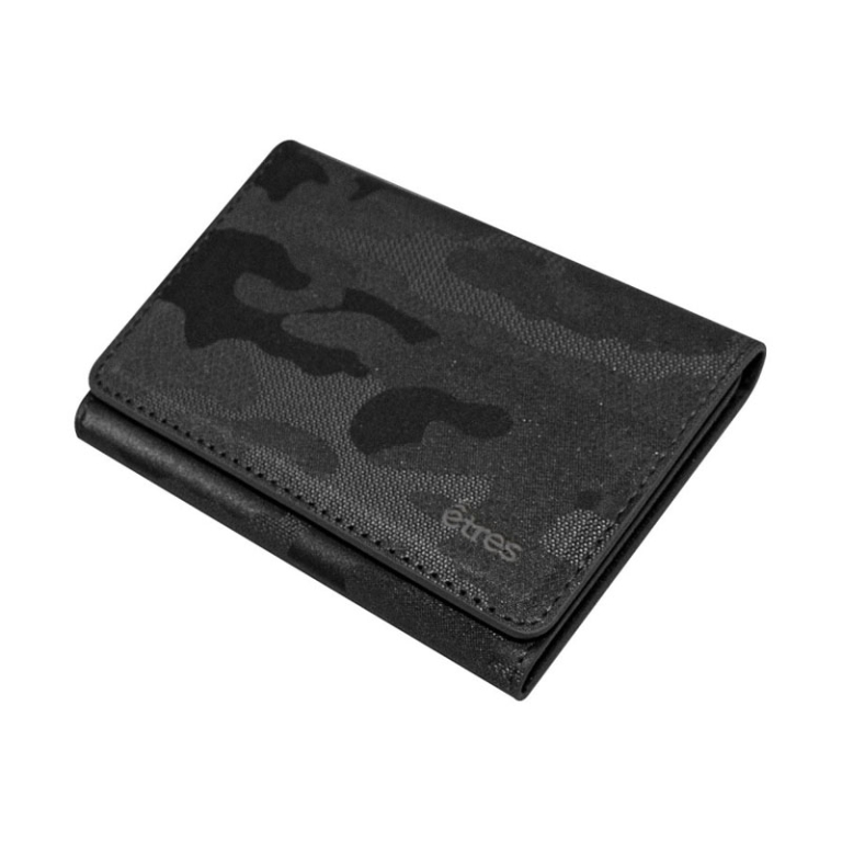 ETRES WALLET CAMOUFLAGE  NERO 10X17CM
