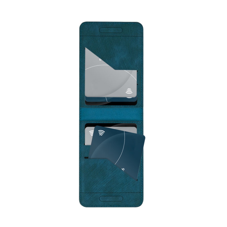 ETRES WALLET PORTACARTE  BLU 10X17CM