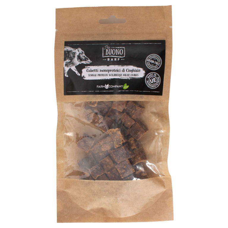 CUBETTI MONOPROTEICI CINGHIALE 70GR