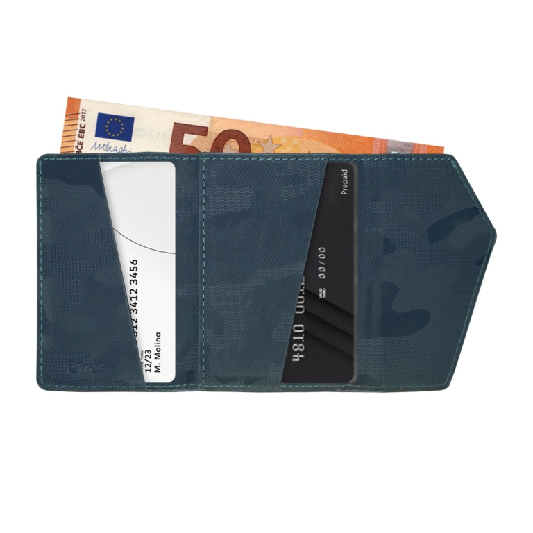 ETRES WALLET EASY CAMUFLAGE BLU 10X17CM 3