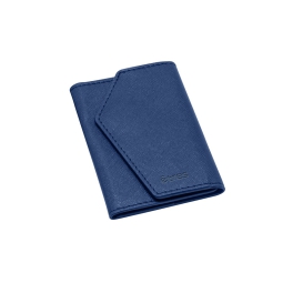 ETRES WALLET EASY SAFFIANO BLU 10X17CM